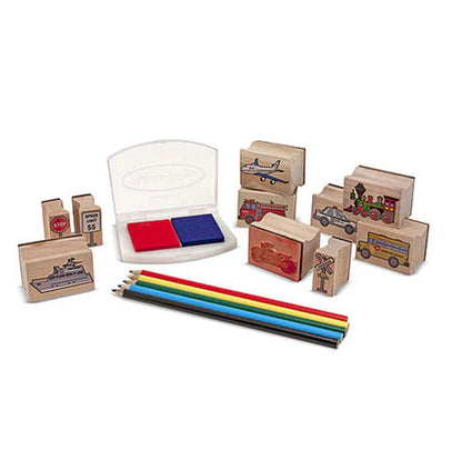 Melissa & Doug vehicle stamp set