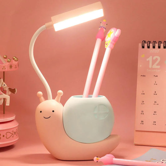 Snail lamp & pen holder