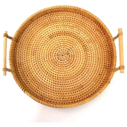 Rattan tray