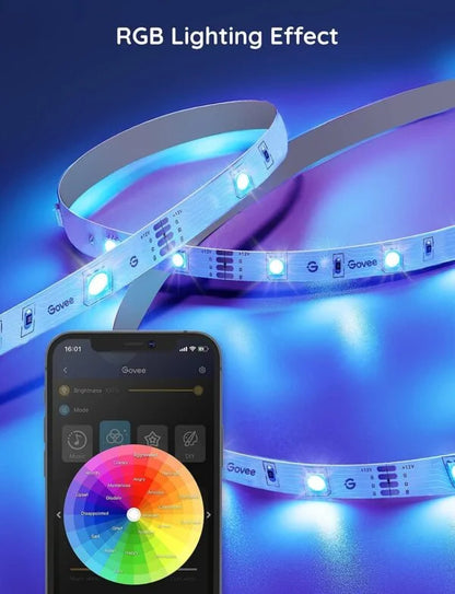 Govee LED Strip 5-m Alexa Smart RGB WiFi LED Strip