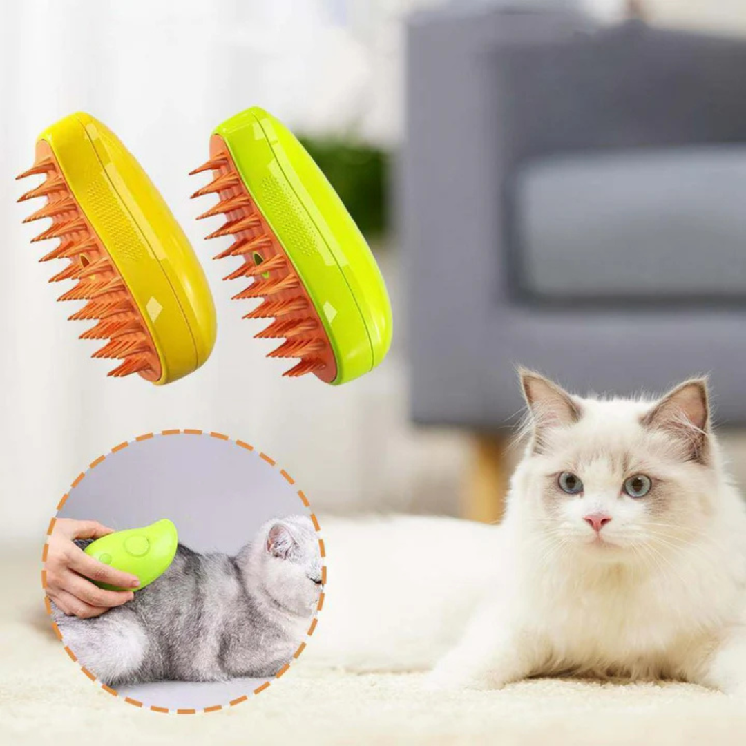 Spray Cleaning Silicone Pet Hair Comb