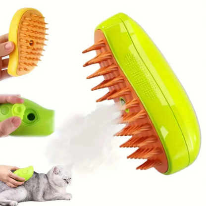 Spray Cleaning Silicone Pet Hair Comb