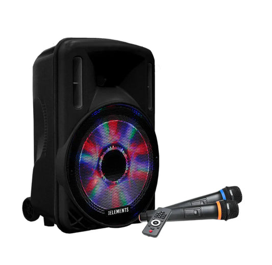 KB ELEMENTS Karaoke speaker-2 wheels - 12" Subwoofer