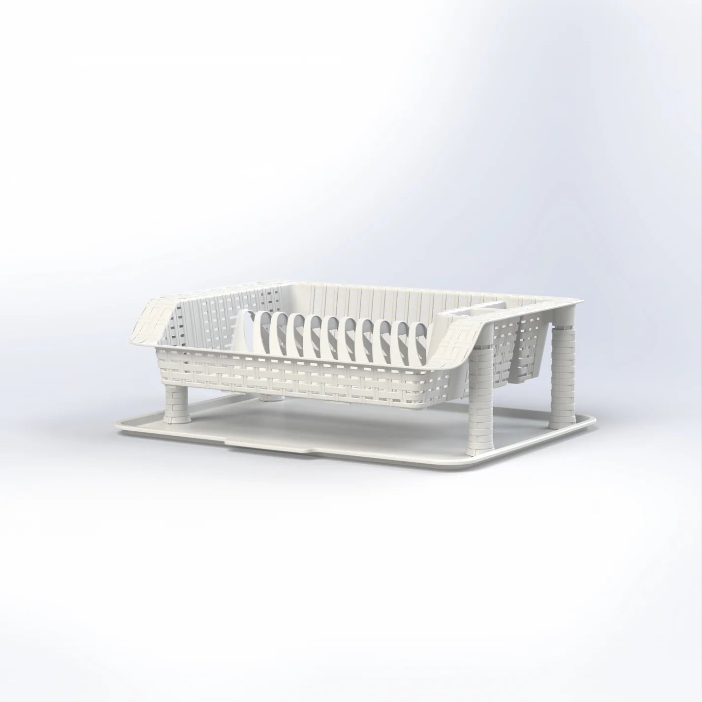 Plastic drying rack - white