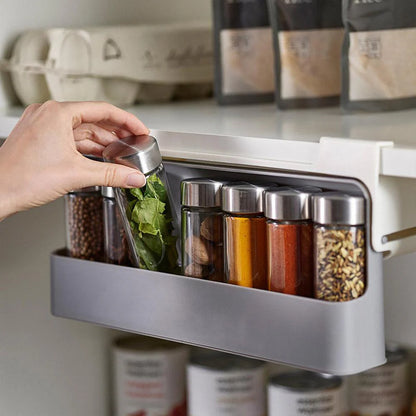 Under shelf spice rack