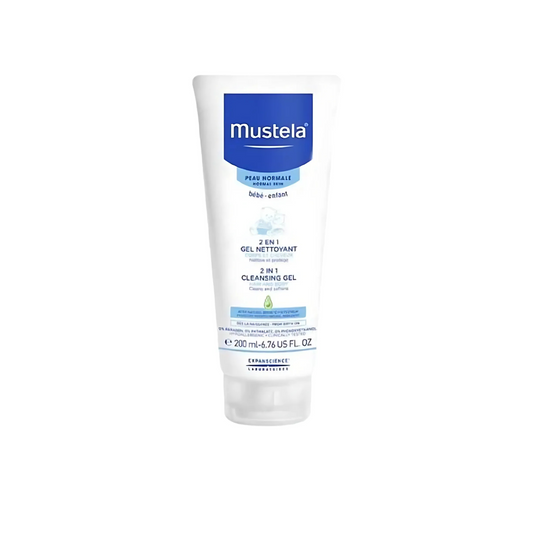 Mustela 2 in 1 cleansing gel hair and body 200ml