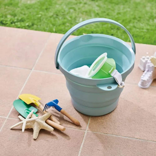 Foldable silicone bucket