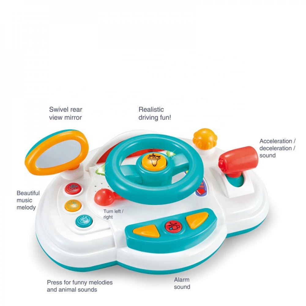 عجلة قيادة تفاعلية للأطفال