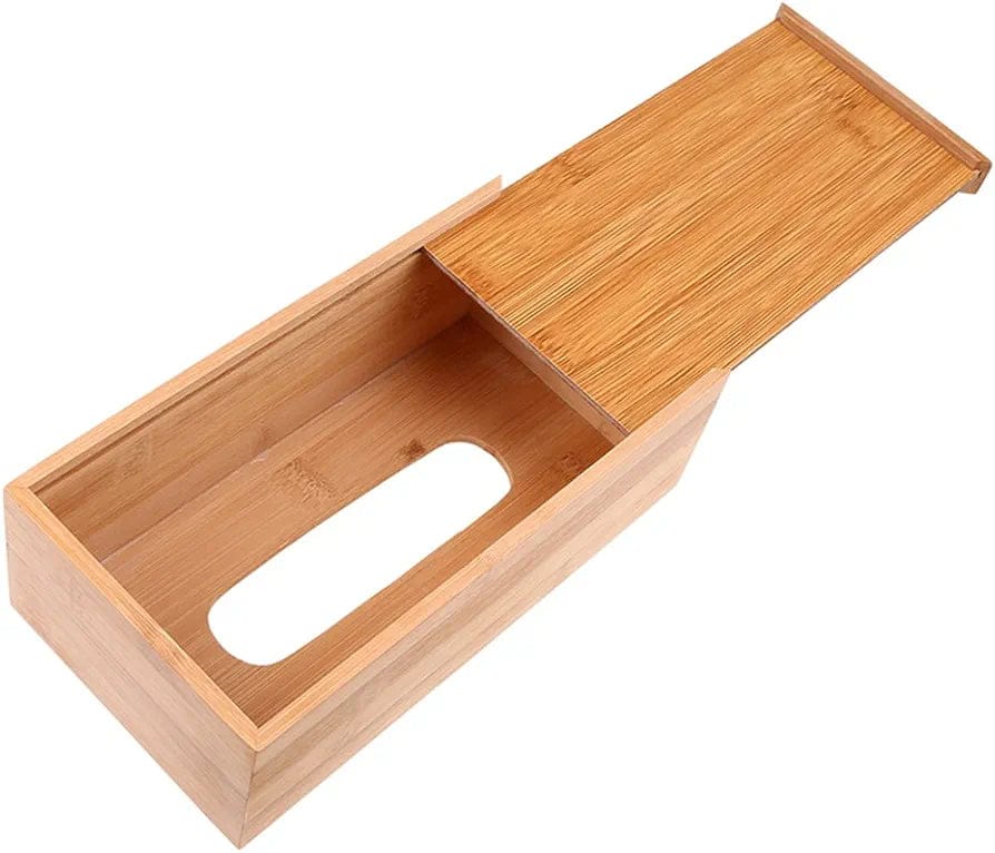 Bamboo tissue box