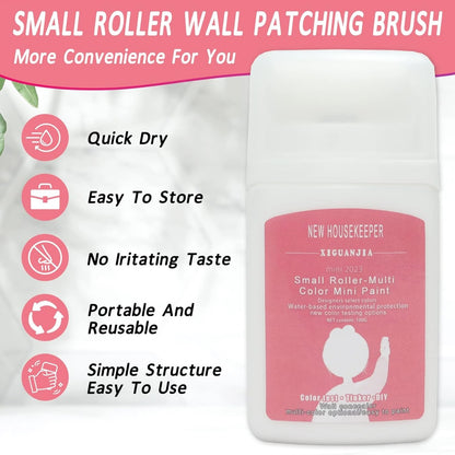 Small roller wall patching brush