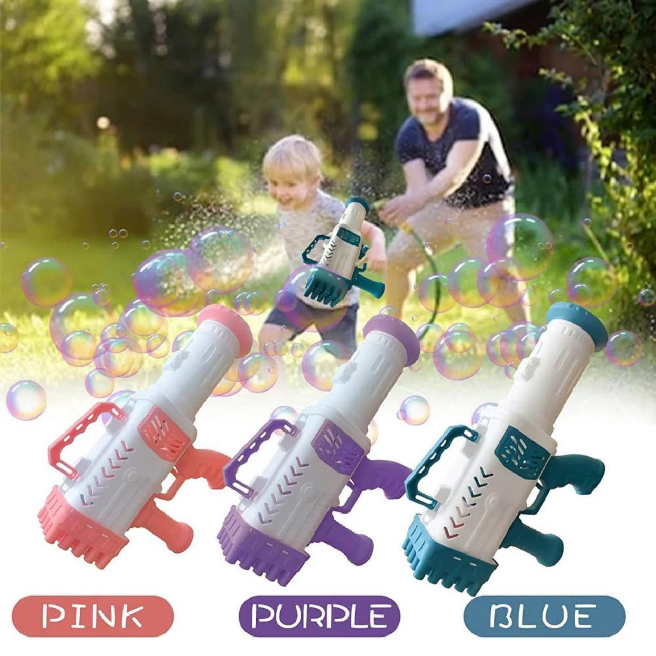 Bubble gun rocket launcher 25 holes