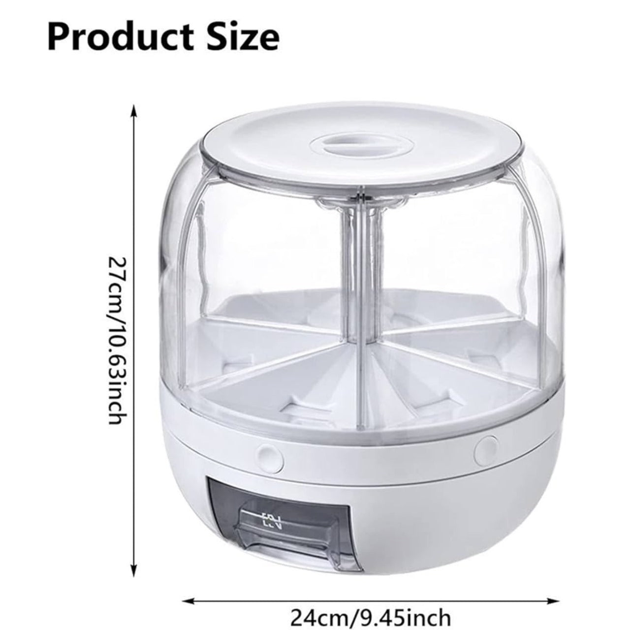 6 compartments Grains dispenser