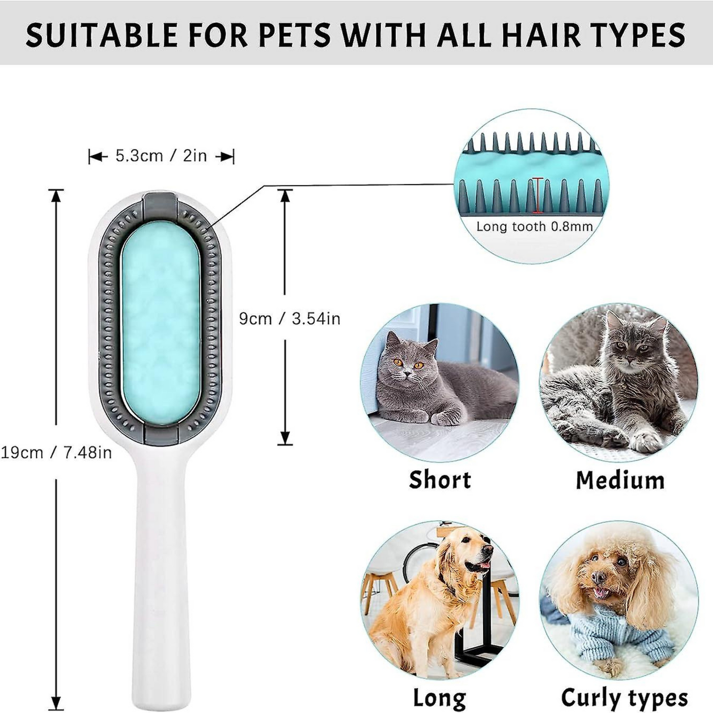 2 in 1 Pet Brush