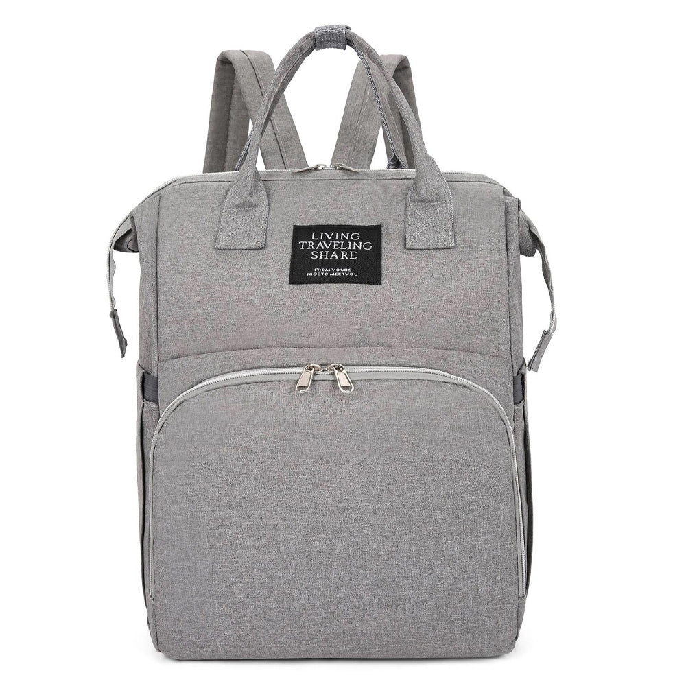 Diaper bag and changing station - Grey