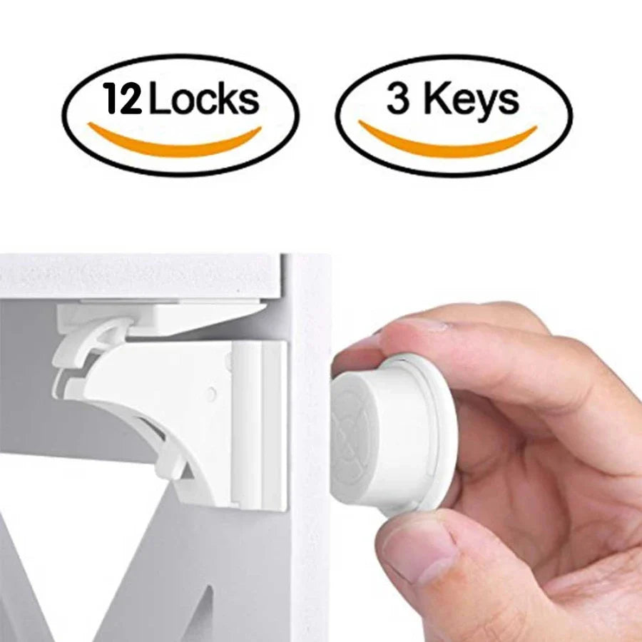 Magnetic cabinet locks